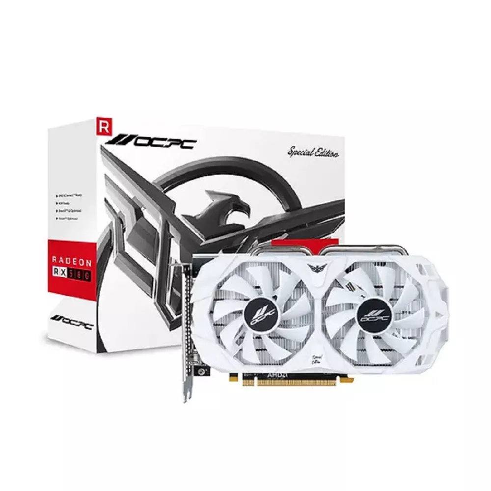 CARTE GRAPHIQUE OCPC RX580 8G SPECIAL EDITION WHITE 