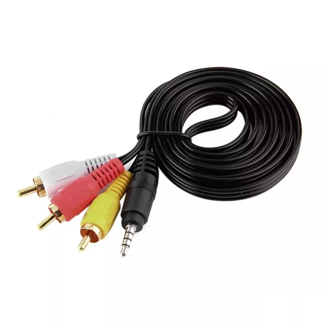 Câble JACK to 3 RCA audio/vidéo - 1.5m