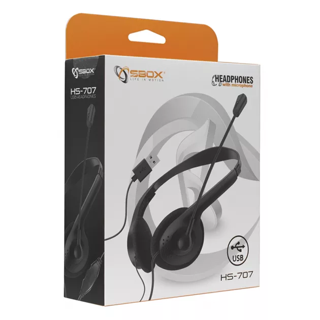 Micro Casque USB SBOX HS-707 - Noir