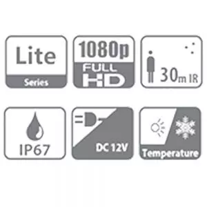 CAMERA DAHUA DOME 2MP 1200MP 30MT