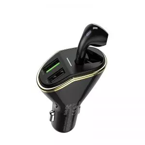 Chargeur de voiture Hoco + Earpods 