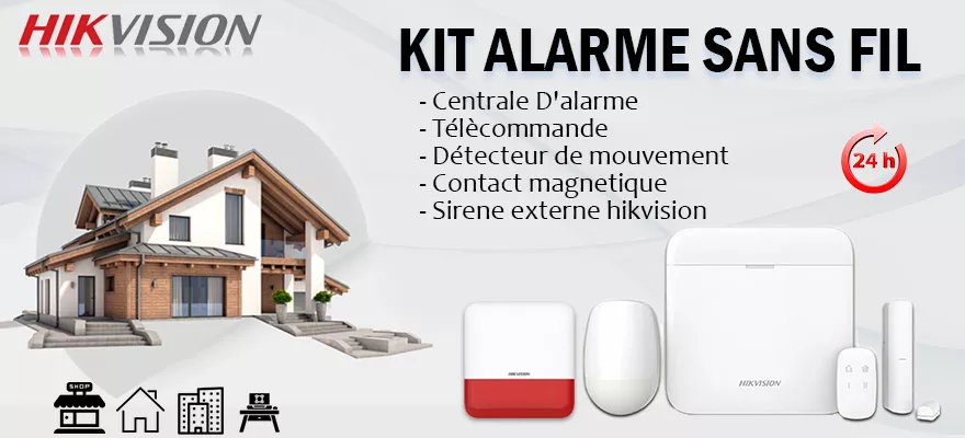 KIT ALARME SANS FIL HIKVISION (DS-PWA64-KIT-WB)